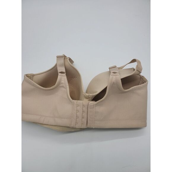Vanity Fair Wireless Bra 38DD Womens Lightly Padded Tan Adjustable Straps - Picture 4 of 5